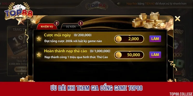 Những ưu điểm độc quyền khi lựa chọn trải nghiệm tại sân chơi đổi thưởng Top88